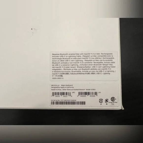 NWT Brand new Apple Magic Keyboard model A2450